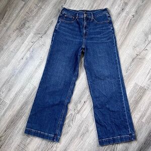 J. Crew Classic Wide Leg Jeans Womens 29 Blue Denim Cotton Straight Preppy